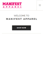 Mobile Screenshot of manifestapparel.com
